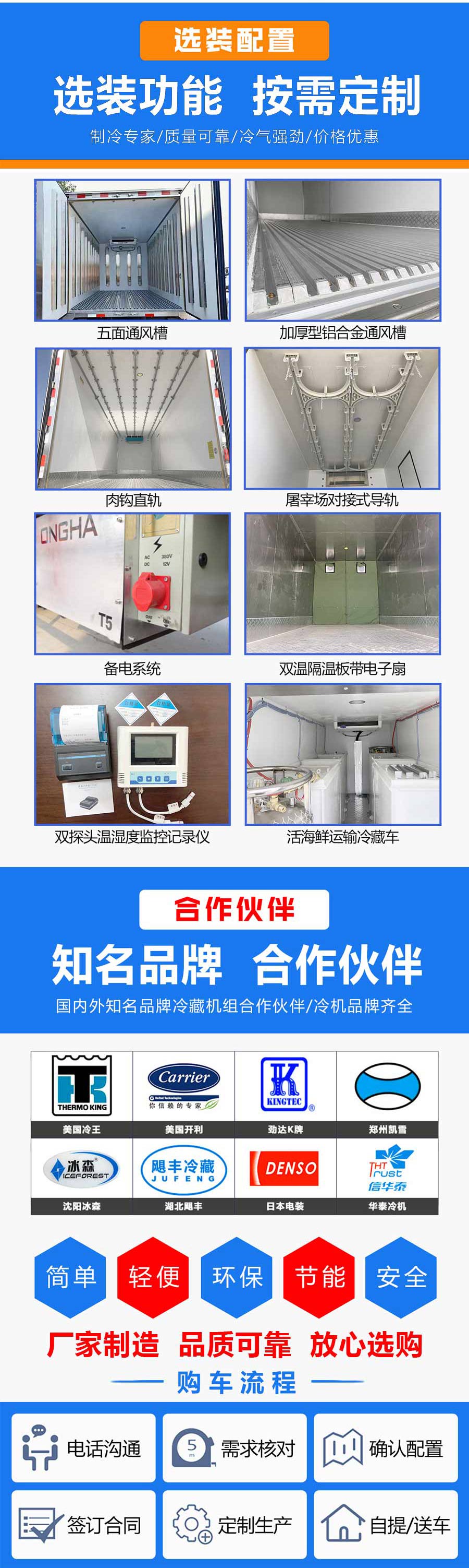 解放J6L高頂雙臥冷藏車(chē)